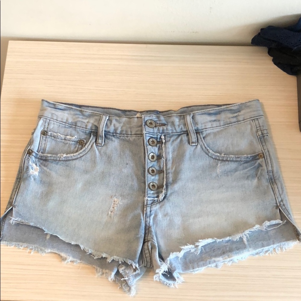 Free People Runaway Cutoff Denim Shorts